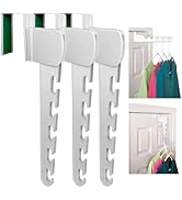 Wonder Hanger Over The Door 3-Pack Organizer for Clothes Hangers, Space-Saving Cascading Hanger H...