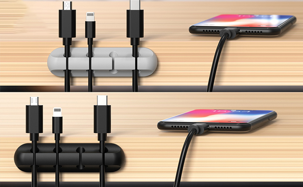 Cable clips for charging line