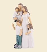 XMGZQ Family Figurines Father Mother Daughter Son Figurine,Sentimental Gifts for Family,Mom and B...