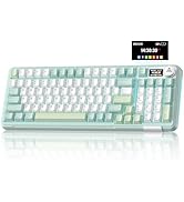 SOLAKAKA A99 Pro Wireless Mechanical Keyboard with BT5.0/2.4GHz/USB-C, LCD Screen & Metal Knob, G...