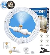 Misters for Outside Patio 35Ft (10M), Water Mister System, Outdoor Misting Cooling System for Pat...