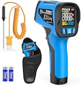 Infrared ThermometerTemperature Gun - TEMIRUP Non-Contact Digital Laser Thermometer Temp Gun with...