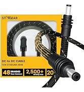 Starlink Mini Cable 6.5FT, Braided Wear-Resistant 20AWG Replacement Starlink Mini DC Power Cable ...