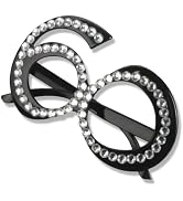 Black 60th Birthday Glasses,Number 60 Crystal Frame Funny Costume Sunglasses Novelty Eyewear Cele...