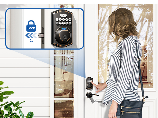 one-touch locking-Long press any key for 2 seconds