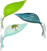 Apatal 3 Pack Plastic Frog Habitat Platform with Suction Cups Reptile Decorations for Terrarium D...