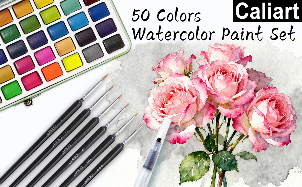 Caliart watercolor paint set