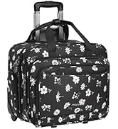MOSISO Rolling Laptop Bag Case for Women,Rolling Computer Bag for 15.6 inch with Coded Lock,Overn...