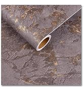 CRE8TIVE Brown Gold Marble Contact Paper for Countertops Waterproof Marble Wallpaper Peel and Sti...