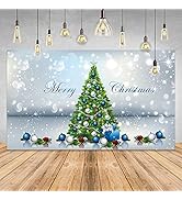 GOER 78 Inch Christmas Banner for Christmas Party Decorations Photo Backdrop,Merry Christmas and ...