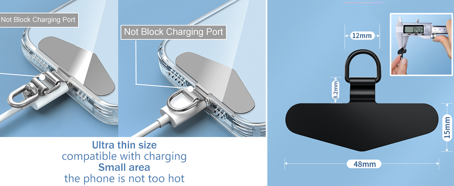 Metal Phone Tether Tab
