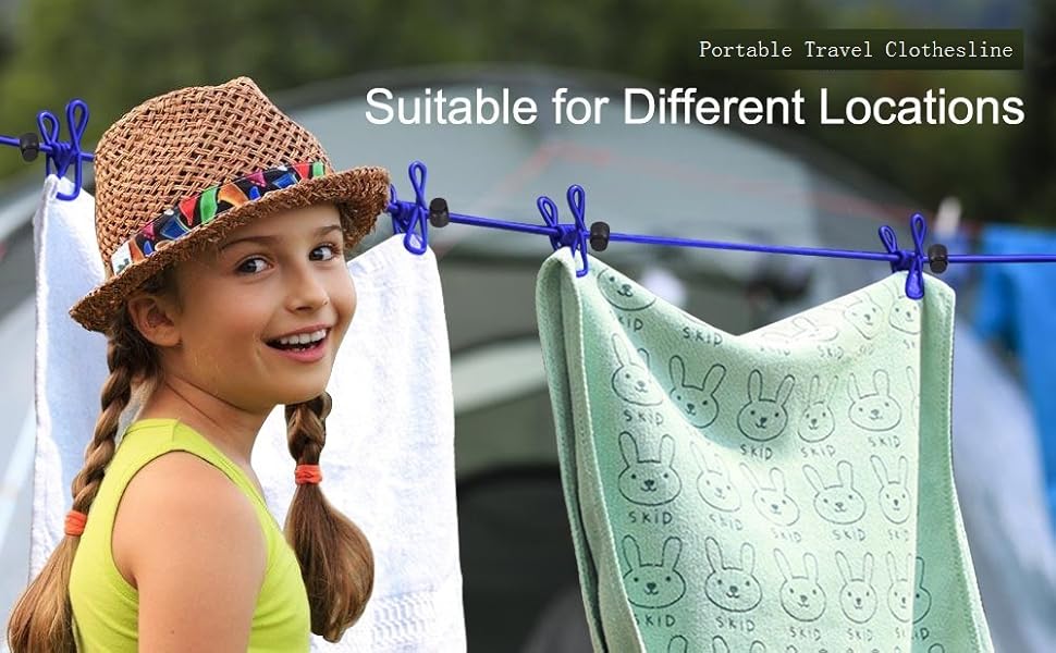 Portable Travel Clothesline
