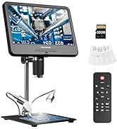 Andonstar AD210 10.1 Inch LCD Digital Microscope for Adults, Soldering Microscope for Electronics...