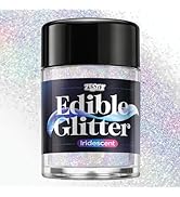 Iridescent Edible Glitter 5g, Food Grade Luster Dust for Drinks, Cocktails & Baking, Edible Shimm...