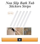 20 Pack Non Slip Bath Tub Stickers Strips, Anti Slip Shower Treads, Bath Safety Stickers Tape, Sl...