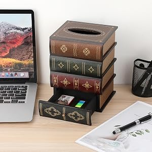 funny tissue box cover with storage drawer