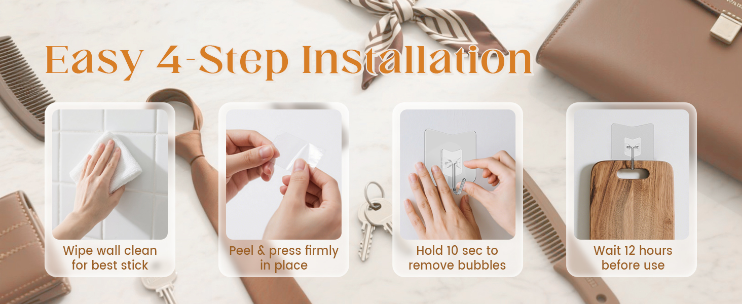 Flexible sealant hooks