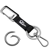 WK IEASON Unisex Adult Durable Metal Key Keeper, Belt Loop Key Ring Spring O Ring Key Holder for ...