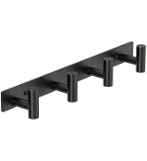 PMMASTO Coat Rack Wall Mounted, 4 "T Shaped Wall Hooks for Hanging, Heavy Duty Stainless Steel Co...