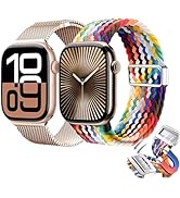 Magnetic Clasp Watch Bands for Women and Men, Compatible with Apple Watch Bands 38mm 40mm 41mm 42...