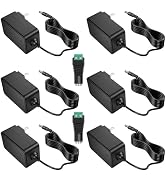 Minidodoca 12V 2A AC Adapter Charger Replacement with 2 Tips, Regulated 12 Volts 2000mA Power Sup...