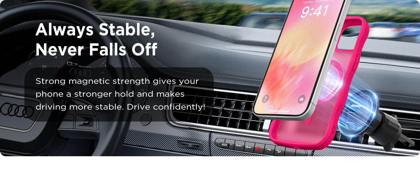Magnetic for iPhone 12 iPhone 12 Pro Case, Upgraded Full Camera Protection Shockproof Translucent