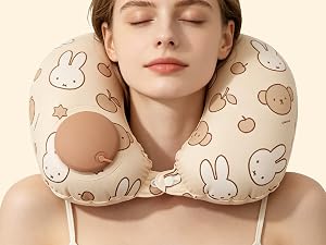 Miffy Press-to-Inflate Travel Pillow