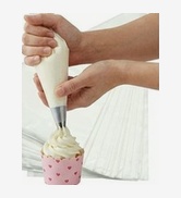 WOLVINA 100Pcs Disposable Piping Bags - Heavy-Duty Mini Decorating Bags for Buttercream, Royal Ic...