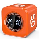 Pomodoro Timer Cube Visual Productivity Flip Timer for Kids Classroom Desk, 5/10/25/50min& Custom...