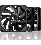 GSCOLER FA120 120mm Case Fan 3 Pack, Quiet PC Cooling Fan with 4-Pin PWM Smart Speed Control, Dai...