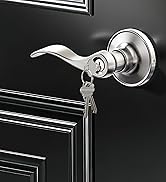 Veise Keyed Alike Front Door Handle Lock with Single Cylinder Deadbolt Combination Set