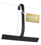 GÜTEWERK Shower Squeegee for Glass Doors – Bathroom Squeegee for Shower Glass & Tile Walls, Strea...
