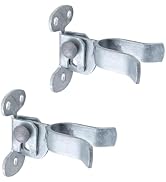 VIVIDA 1-3/8" Wall Mount Latch, Chain Link Fence Flat Back Gate Latch for 1-3/8" Gate Frame, Galv...