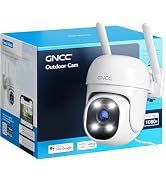 GNCC 2.4GHz Outdoor Security Camera, 1080P Cameras for Home Security with Motion Detection and Si...