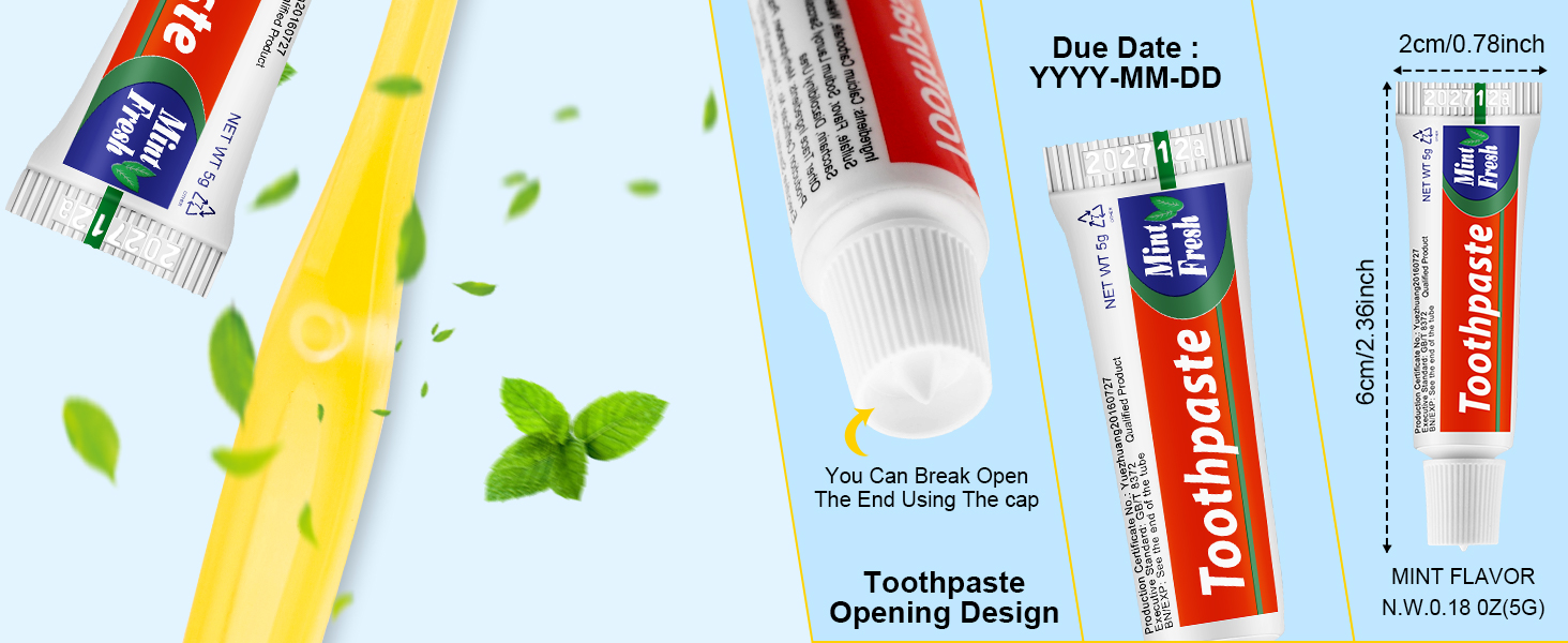 disposable toothbrushes with toothpaste