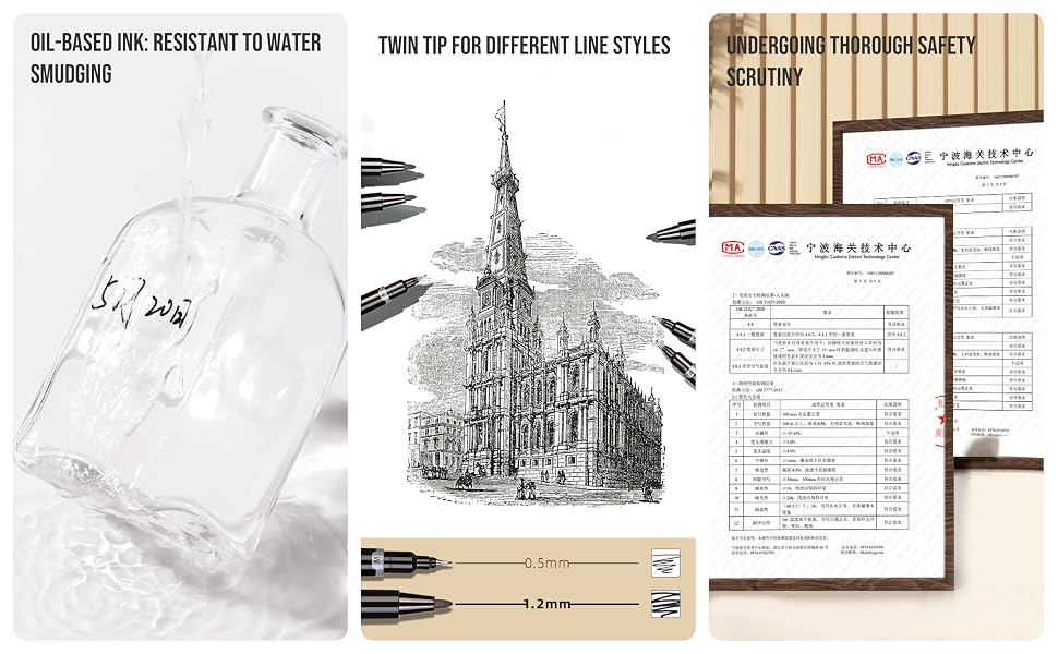 Oil-based ink: resistant to water smudging