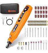 HARDELL Mini Cordless Rotary Tool, 5-Speed and USB Charging Rotary Tool Kit with 69 Accessories, ...
