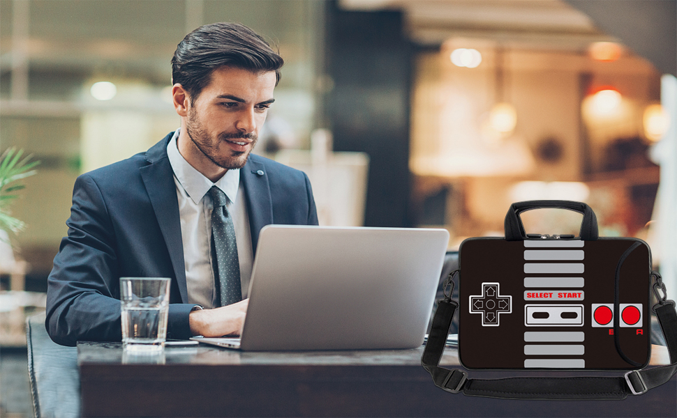 AMARY 15.4" 15.6" laptop sleeve adjustable shoulder strap