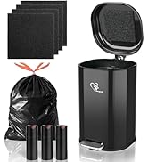 Meegood Dog Poop Trash Can for Outdoor with 4Pcs Activated Carbon Filter Replacement with Pet Was...
