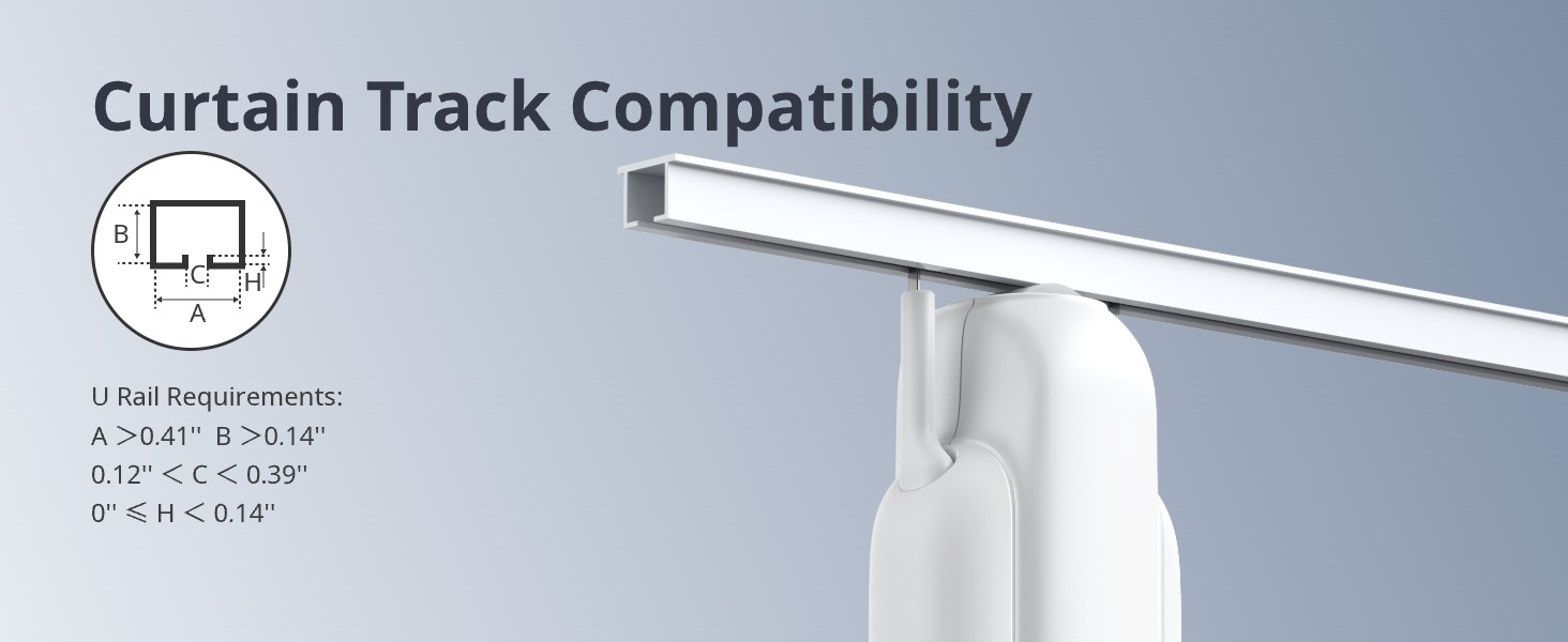 Curtain 3 is exclusively designed for U-shaped rails