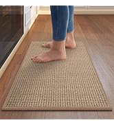 QiCaiJia Kitchen Rugs and Mat Non Slip Washable, Super Absorbent Kitchen Mats for Floor, Rubber B...