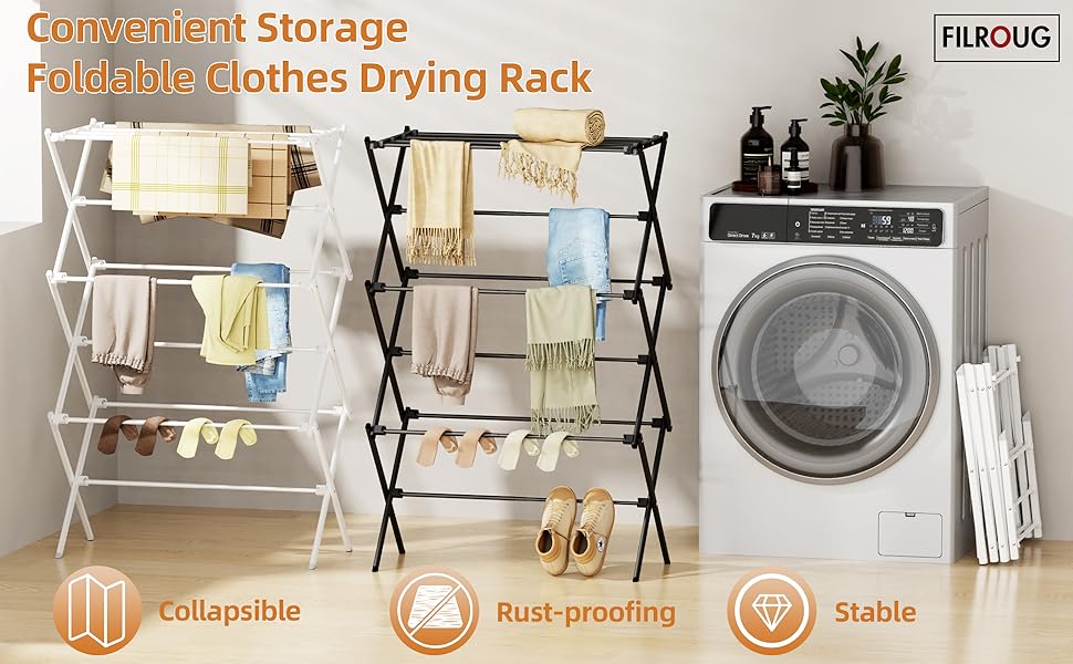 clothing drying rack