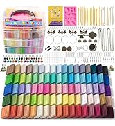 Aestd-ST Polymer Clay Kits, 85 Colors Oven Bake Modeling Clay for Kids, Non-Sticky Molding Clay w...