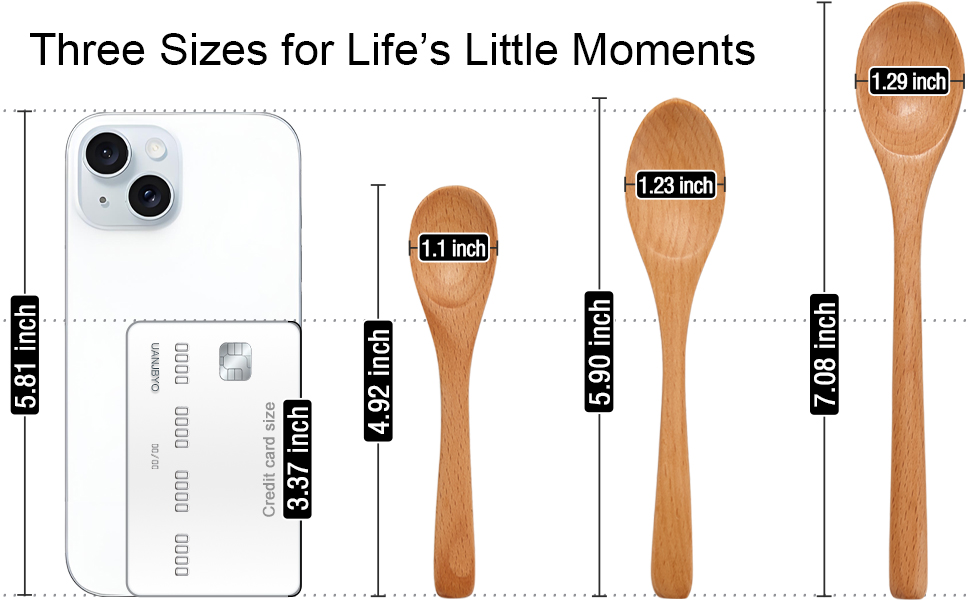 6-piece set: Three sizes (4.9 in, 5.9 in, 7.1 in) for serving life’s little moments.