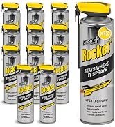 Rocket TT Multi-Purpose Lubricant Spray, 15.2 Fl Oz (Pack of 12) – Penetrating Oil & Anti-Corrosi...