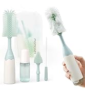 Momcozy Bottle Brush Kit, Innovative Push-Press Design for Better Cleaning - Baby Bottle Cleaner ...