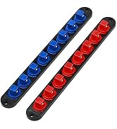 Mayouko 3/4-Inch Drive Aluminum Socket Organizer, Swivel Socket Holder Rail for 3/4" Socket, 16 C...