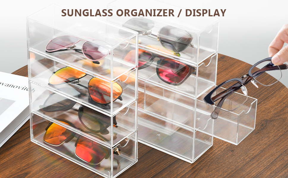 SUNGLASS ORGANIZER DISPLAY