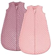 Yoofoss Fleece Baby Sleep Sack 6-12 Months with Plush Dots, TOG 1.5 Baby Wearable Blanket with 2-...