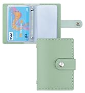 GAUENEEN Leather Business Card Holder, 26 Card Slots, RFID Blocking Secure Professional Card Orga...